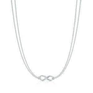 Tiffany sterling silver infinity necklace